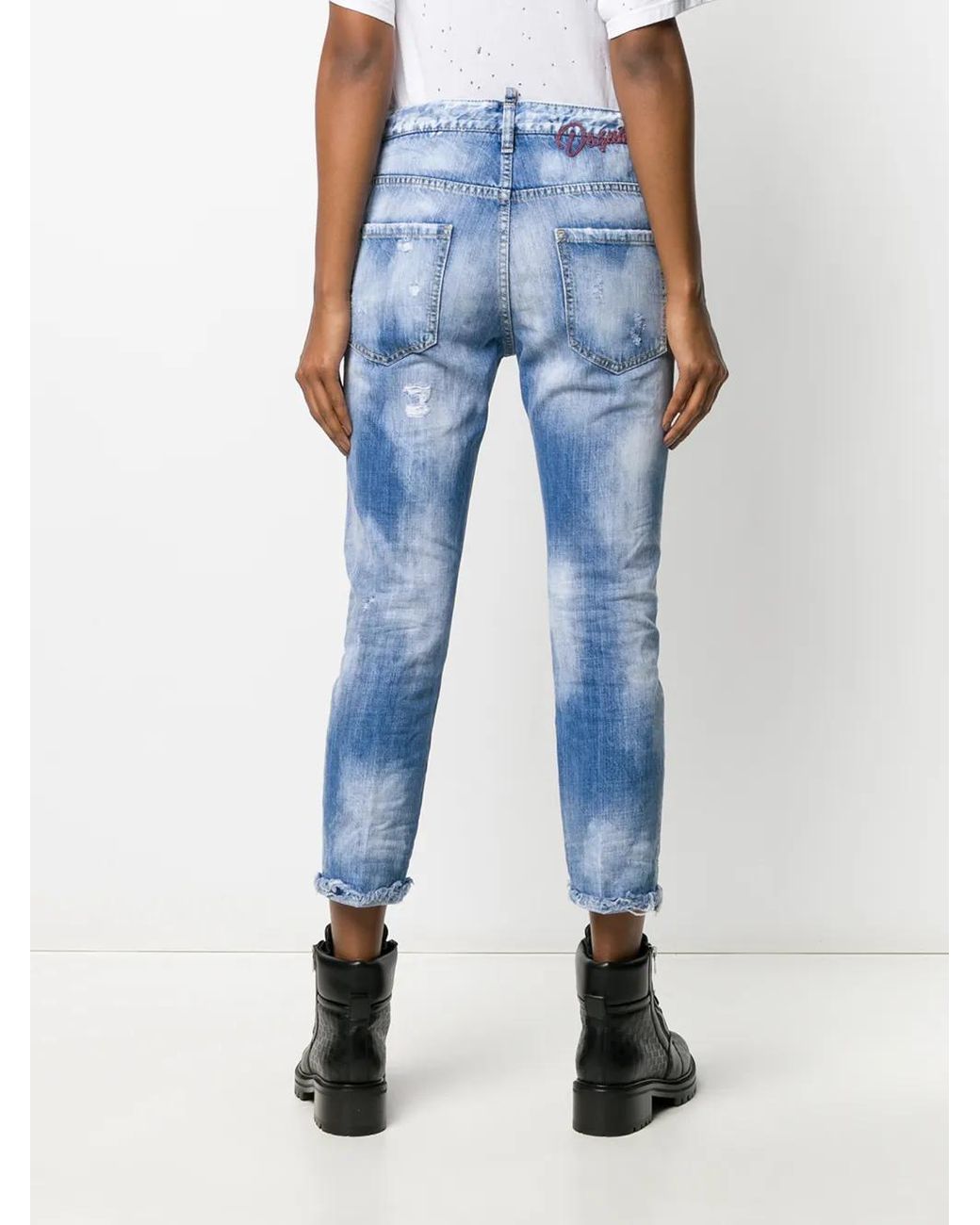 DSquared² Blue Cool Girl Cropped Jeans
