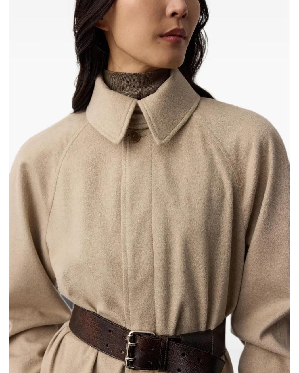 Ralph Lauren Natural Long-Sleeves Coat