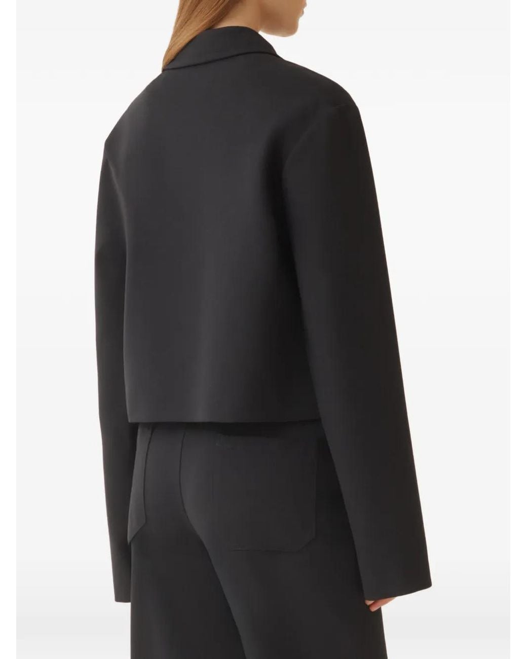 Fabiana Filippi Black Patch-Pocket Zip Jacket