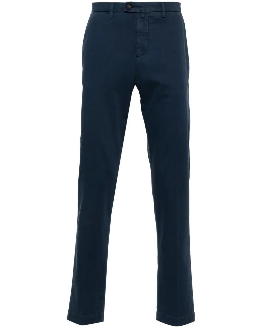 Corneliani Blue Canvas Chinos for men