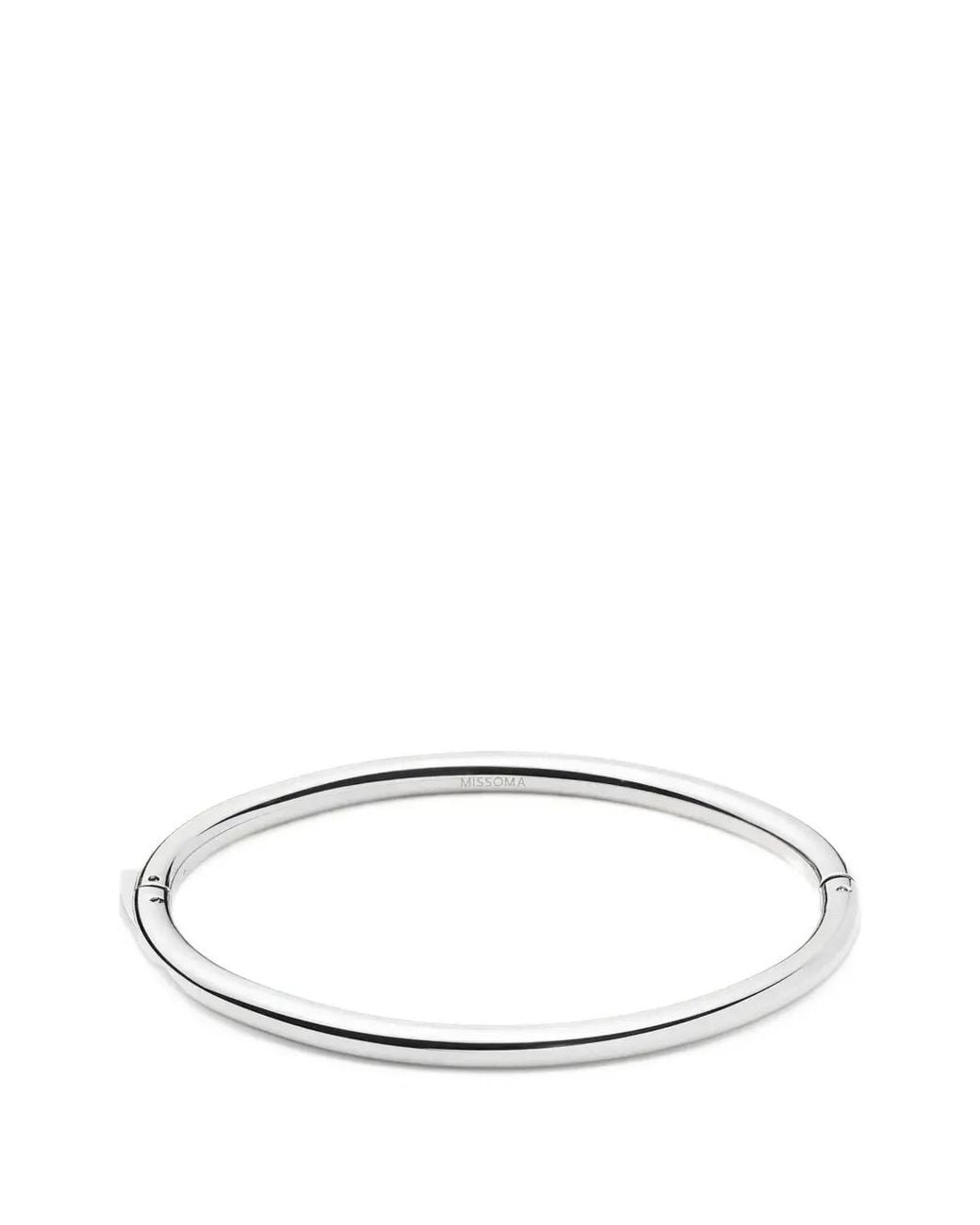 Missoma White Hinged Bangle