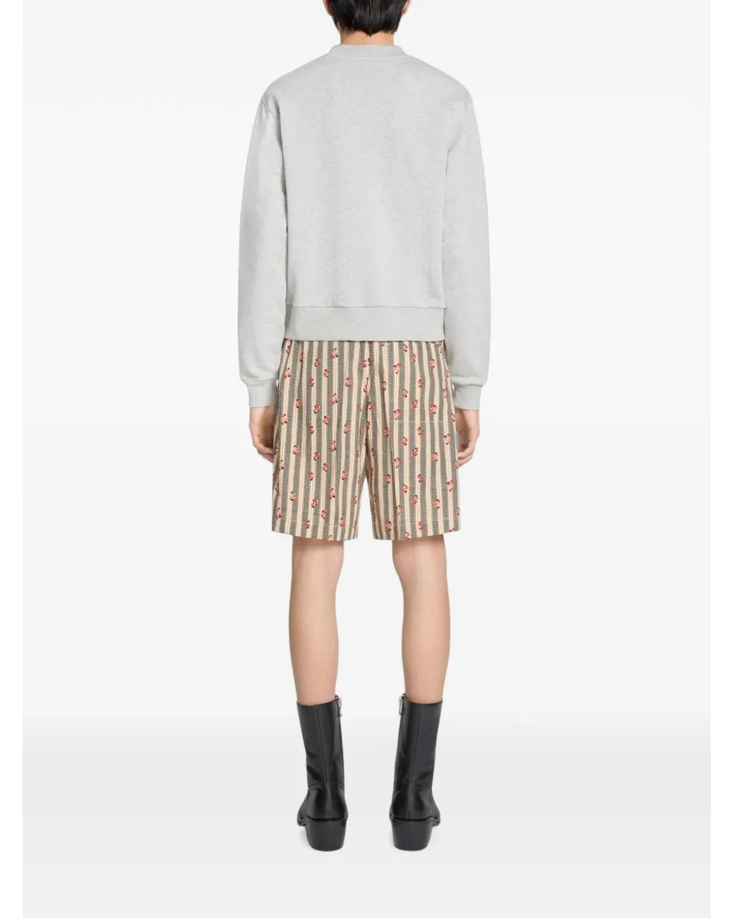 Dries Van Noten White Embroidered Sweatshirt for men