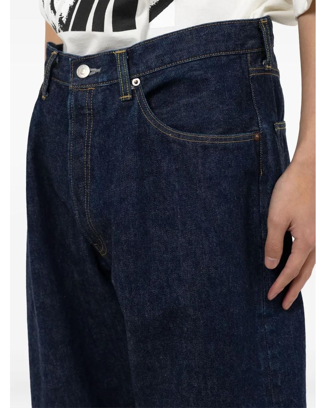 Maison Mihara Yasuhiro Blue Five-Pocket Jeans for men