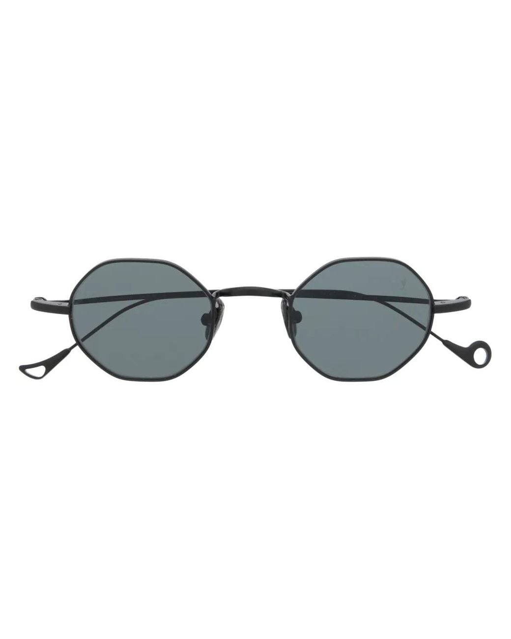 Eyepetizer Blue Round-Frame Sunglasses