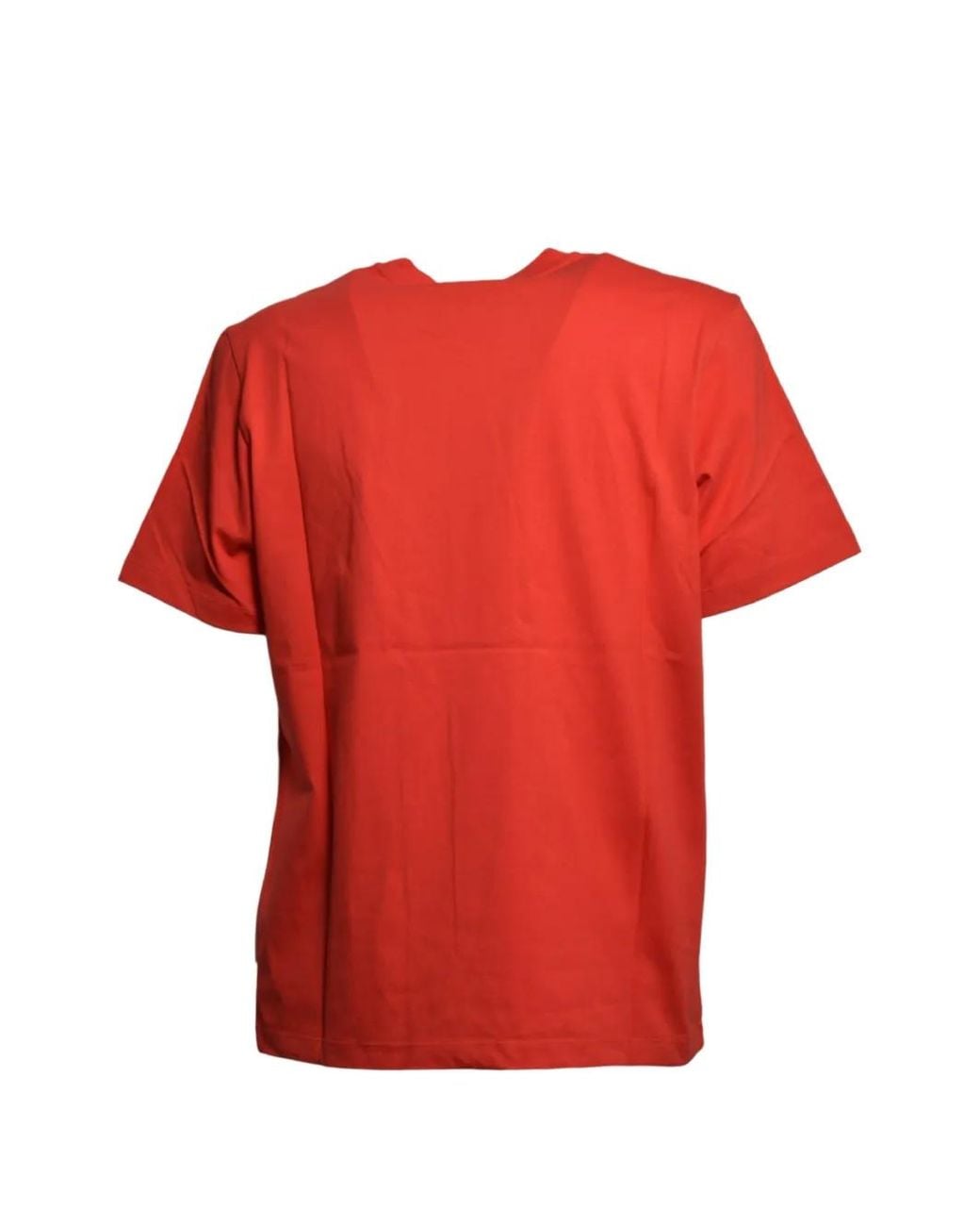MSGM Red Logo T-Shirt for men