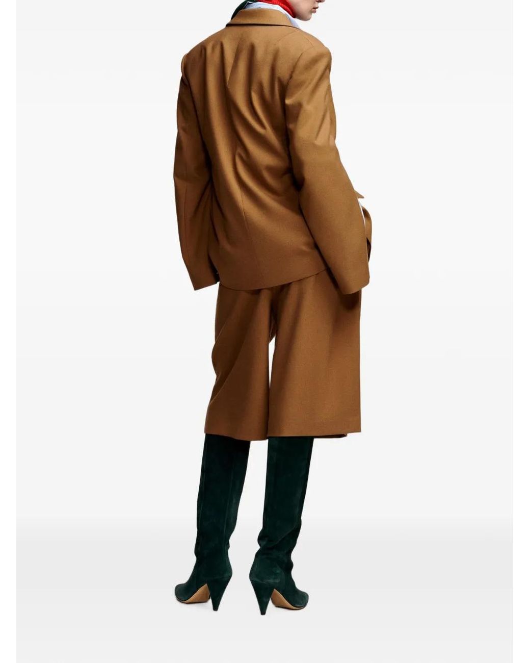 Essentiel Antwerp Brown Kendra Double-Breasted Blazer