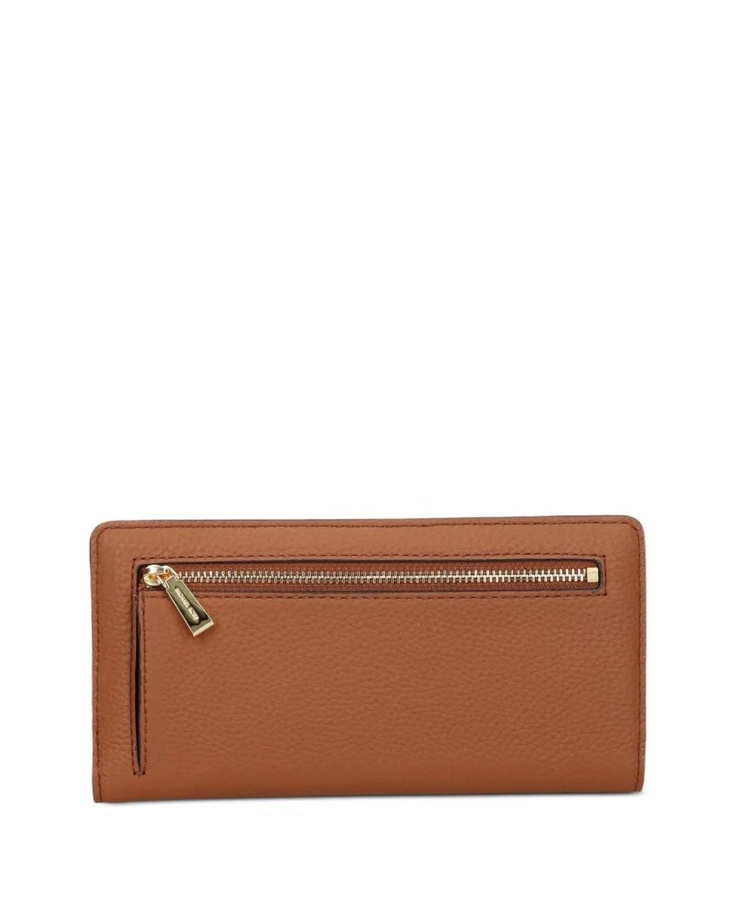 Michael Kors Brown Logo-Plaque Wallet