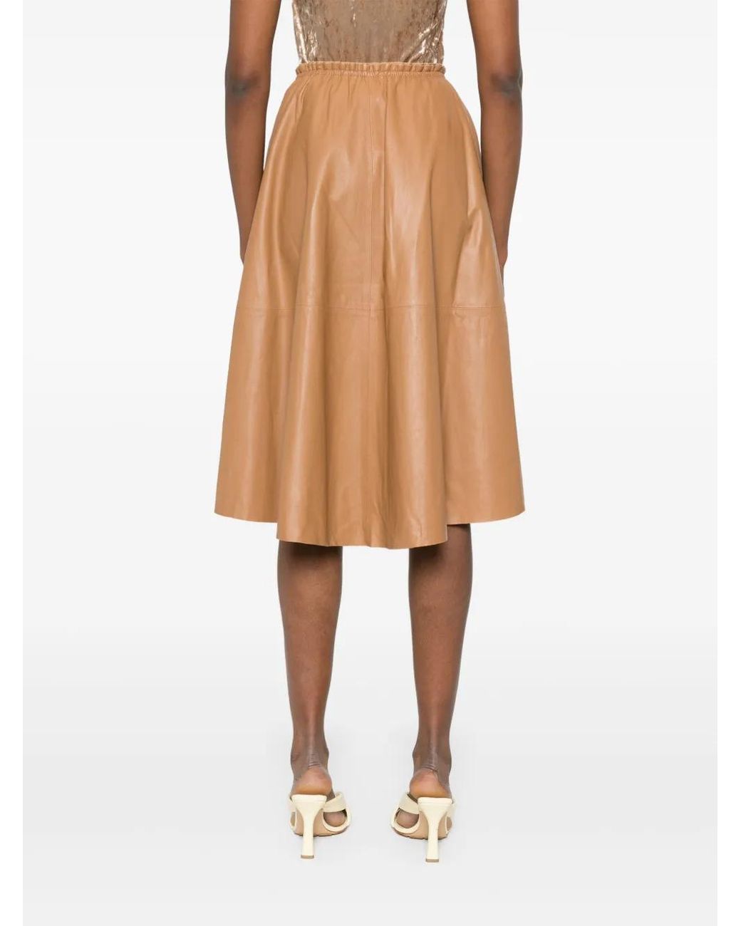 Forte_forte Brown Leather Skirt