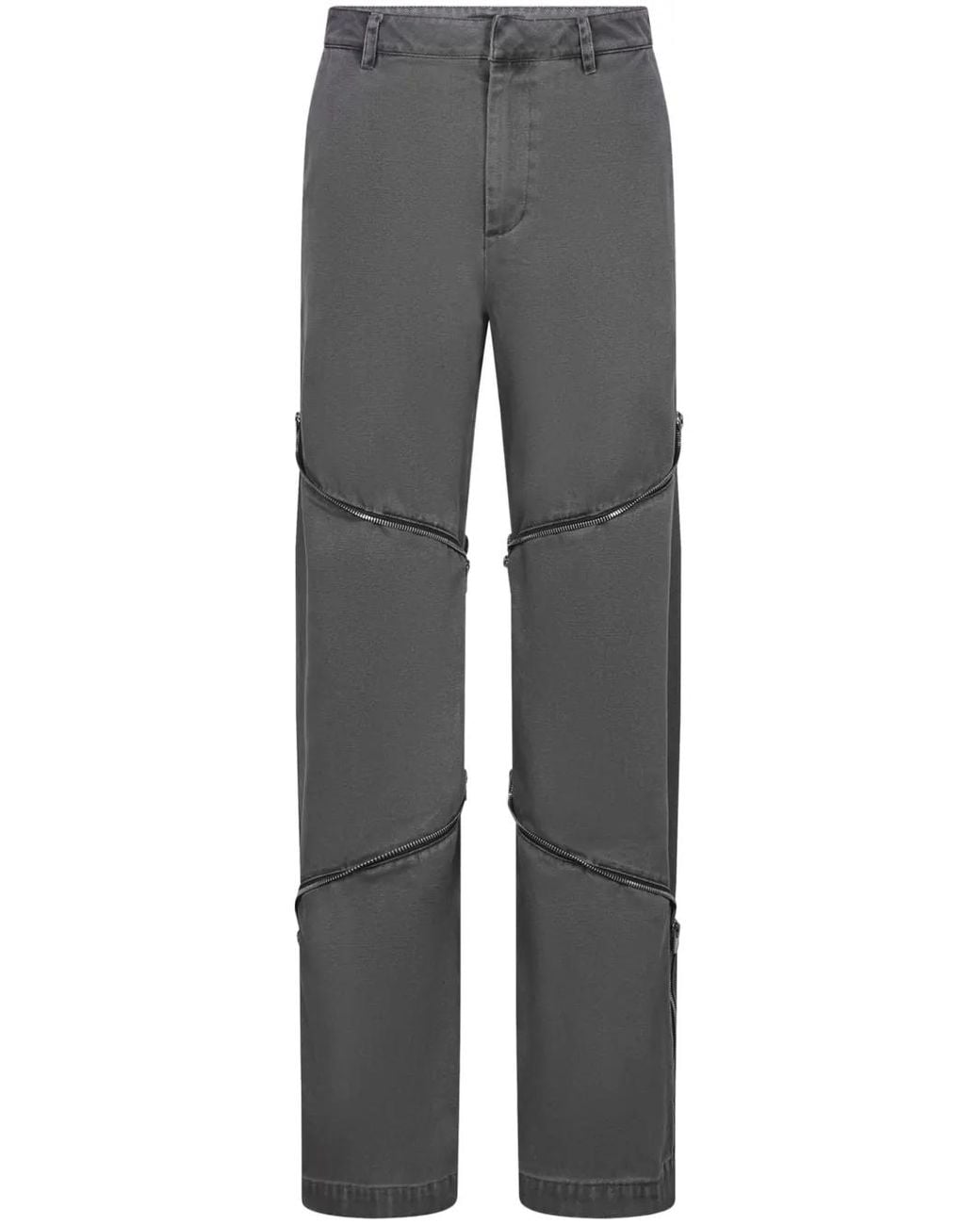 HELIOT EMIL Gray Phyllotaxis Trousers for men