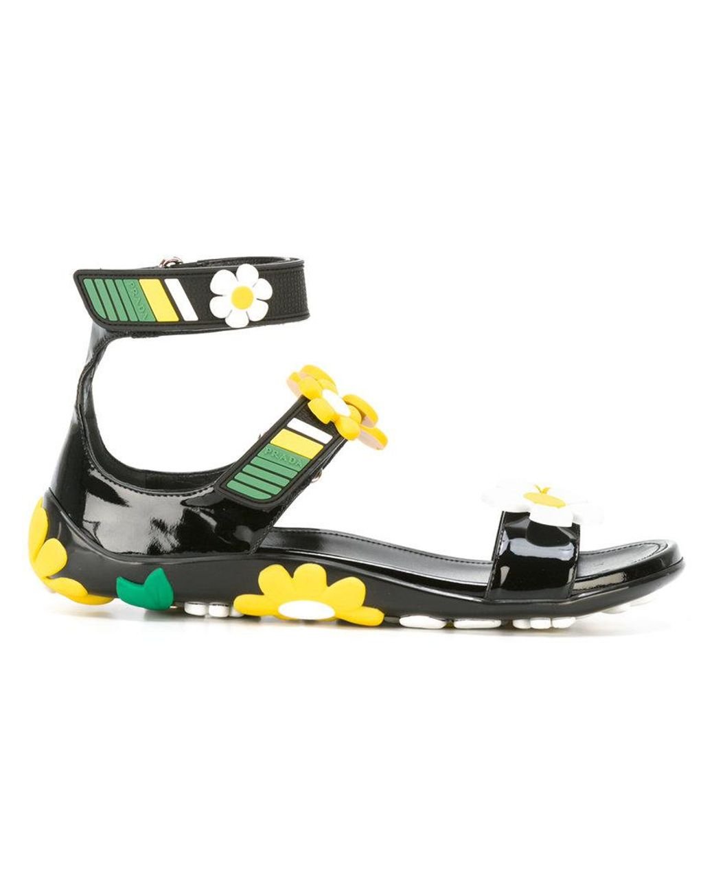 Prada floral sandals sales