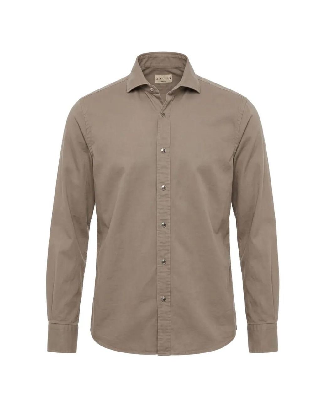 Xacus Gray Long-Sleeve Button-Up Shirt for men