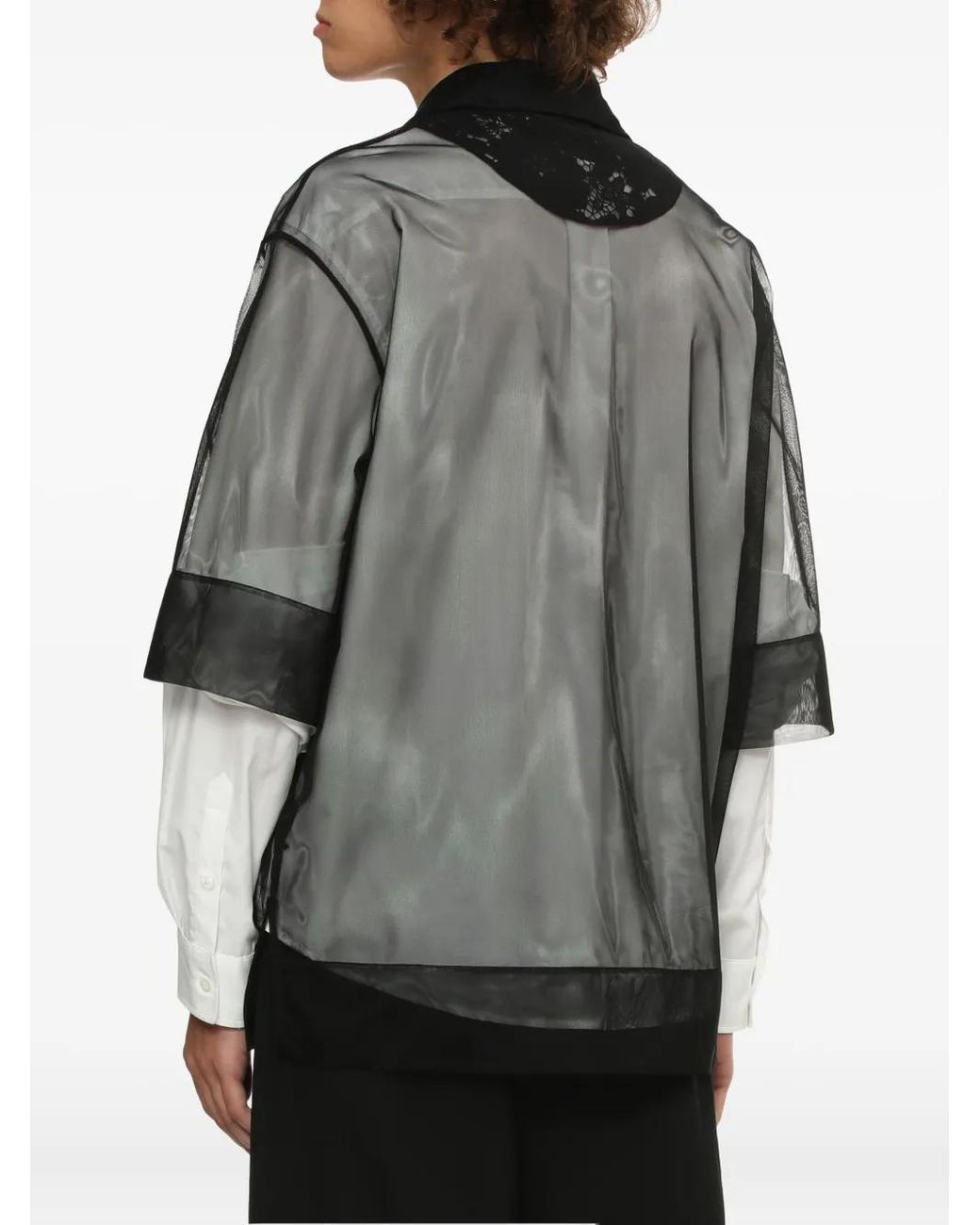 Camicia Con Inserti di Simone Rocha in Black da Uomo