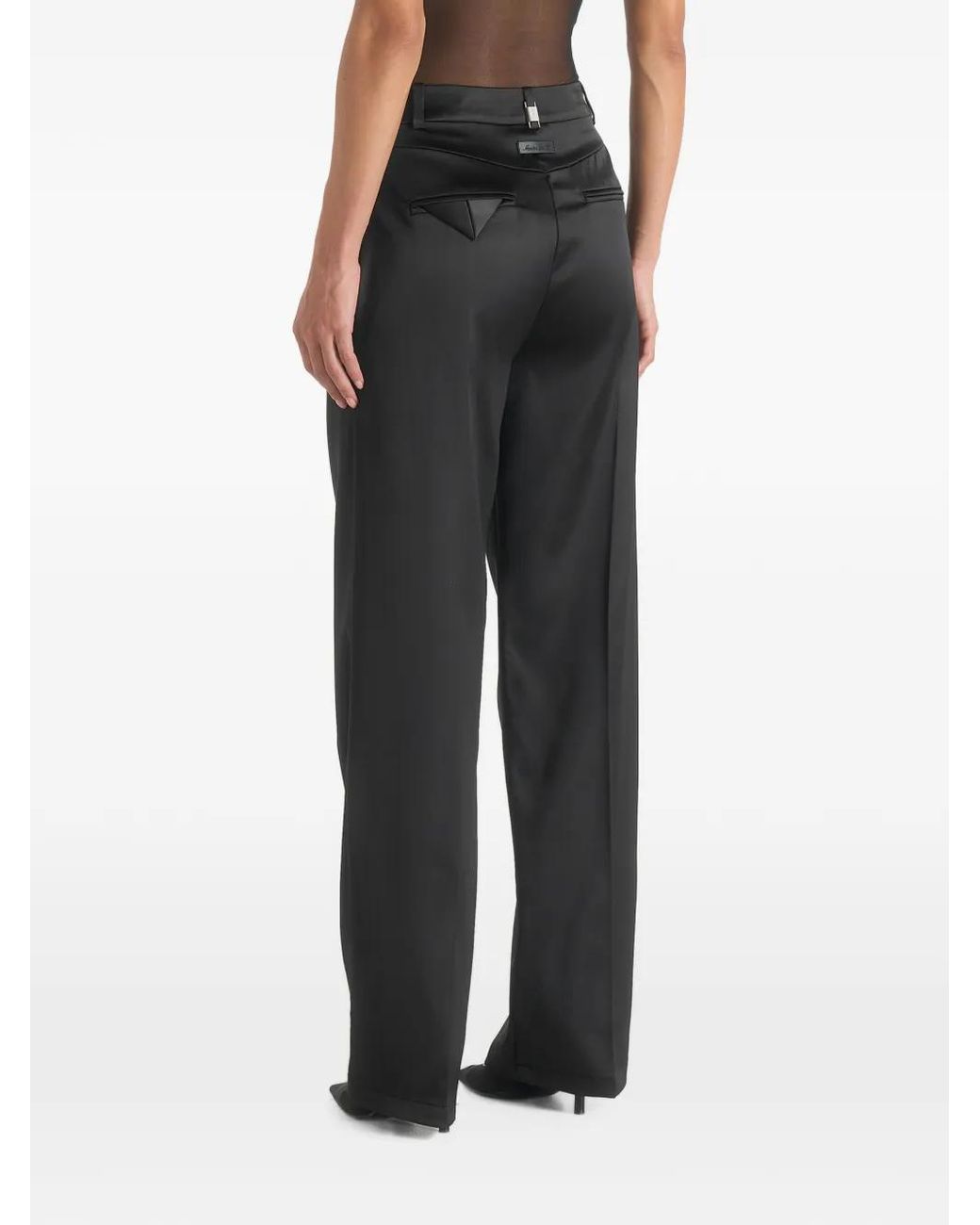 Manière De Voir Black Pantalon Julie En Satin À Plis