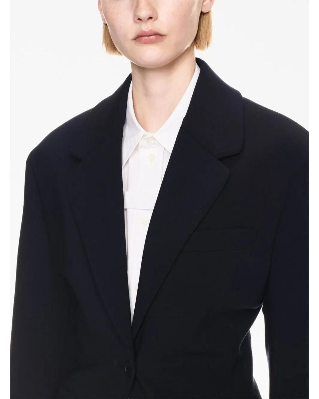 Off-White c/o Virgil Abloh Blue Single-breasted Structured Blazer