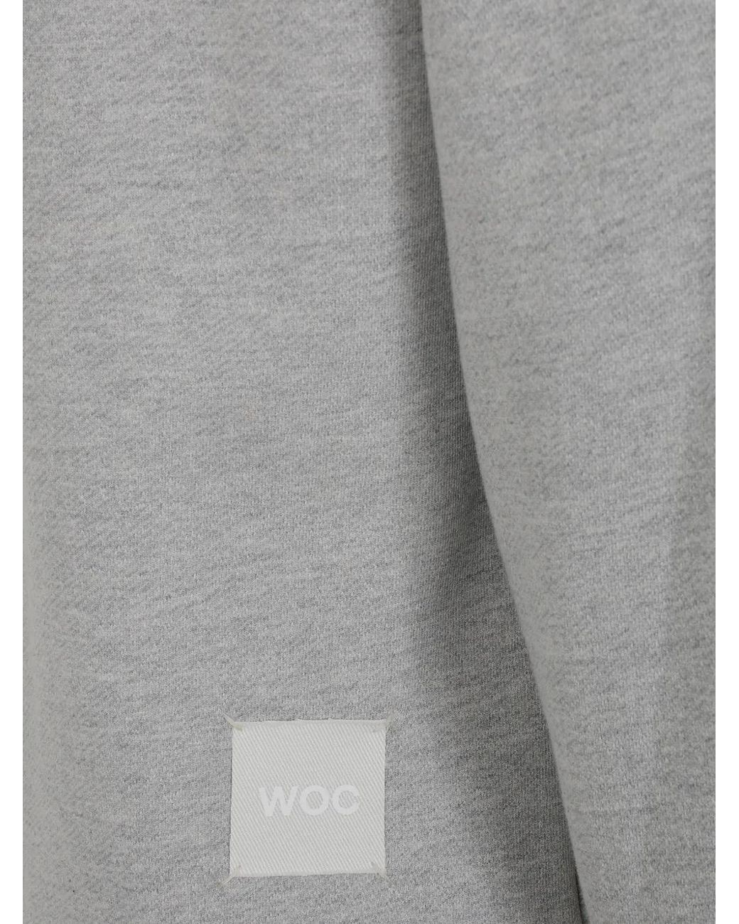 Woc Gray Logo-Patch Polo Shirt for men