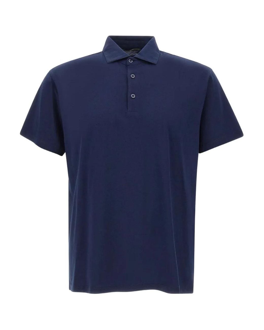 Kangra Blue Short-Sleeve Polo Shirt for men