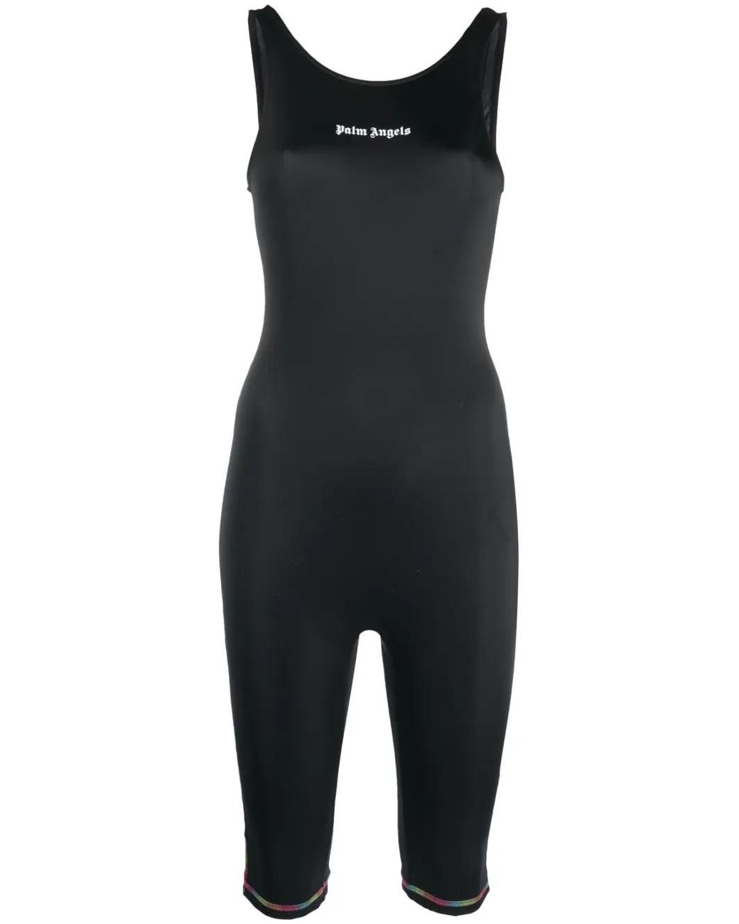 Palm Angels Black Miami Training Jumpsuit