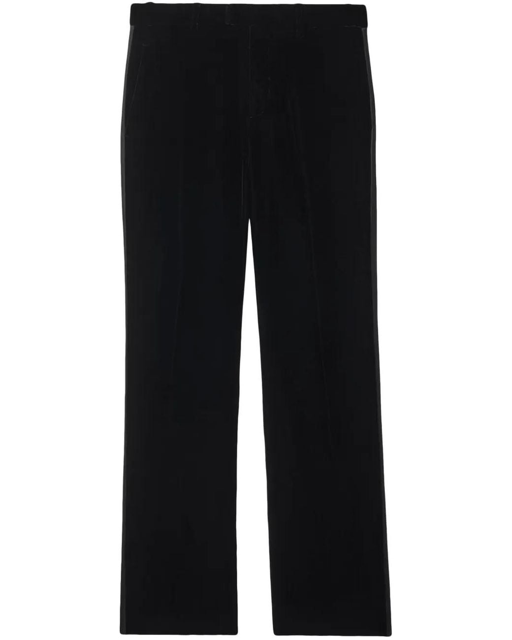 Burberry Black Velvet Trousers for men