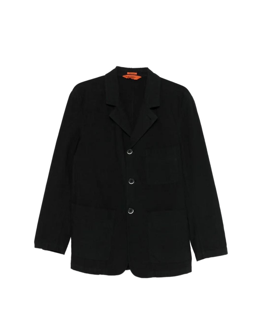 Barena Black Velona Buttoned Jacket for men