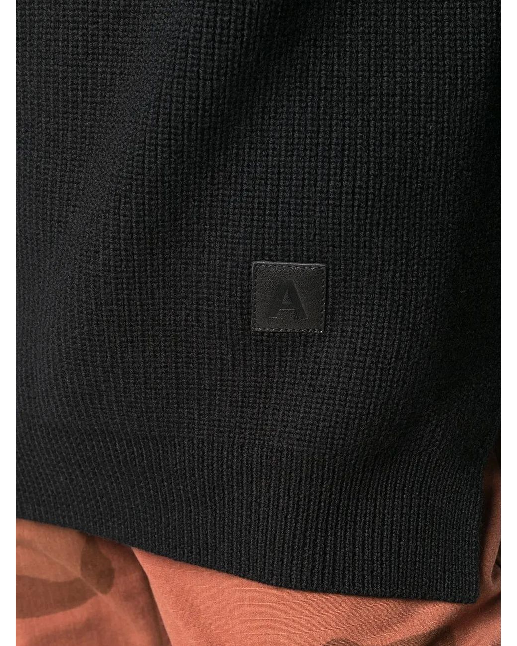 Ambush Black Ribbed Knit Jumper