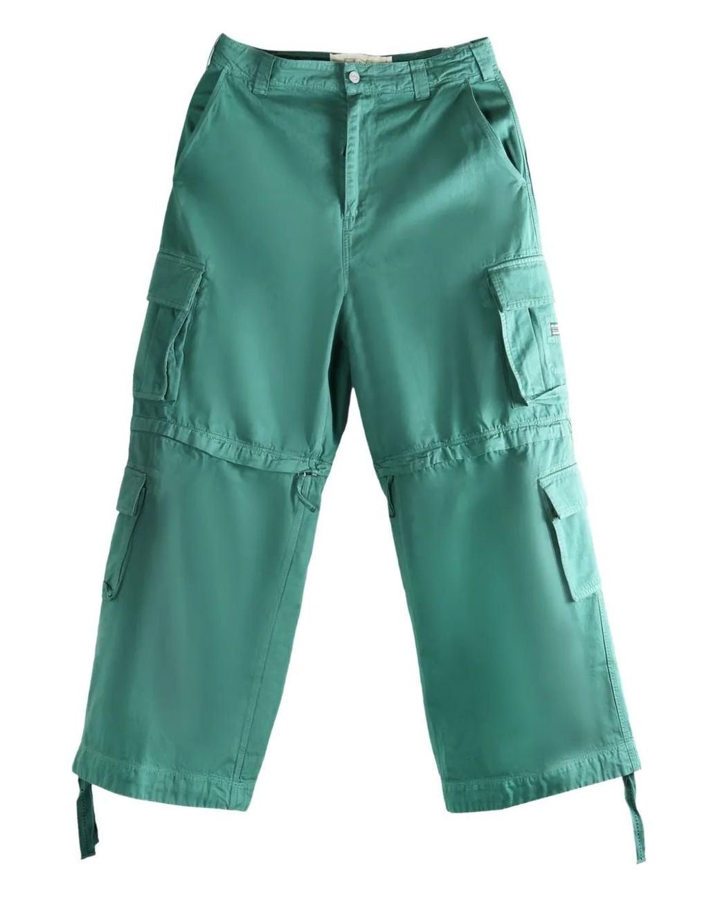 ERL Green Zip-Off Cargo Trousers