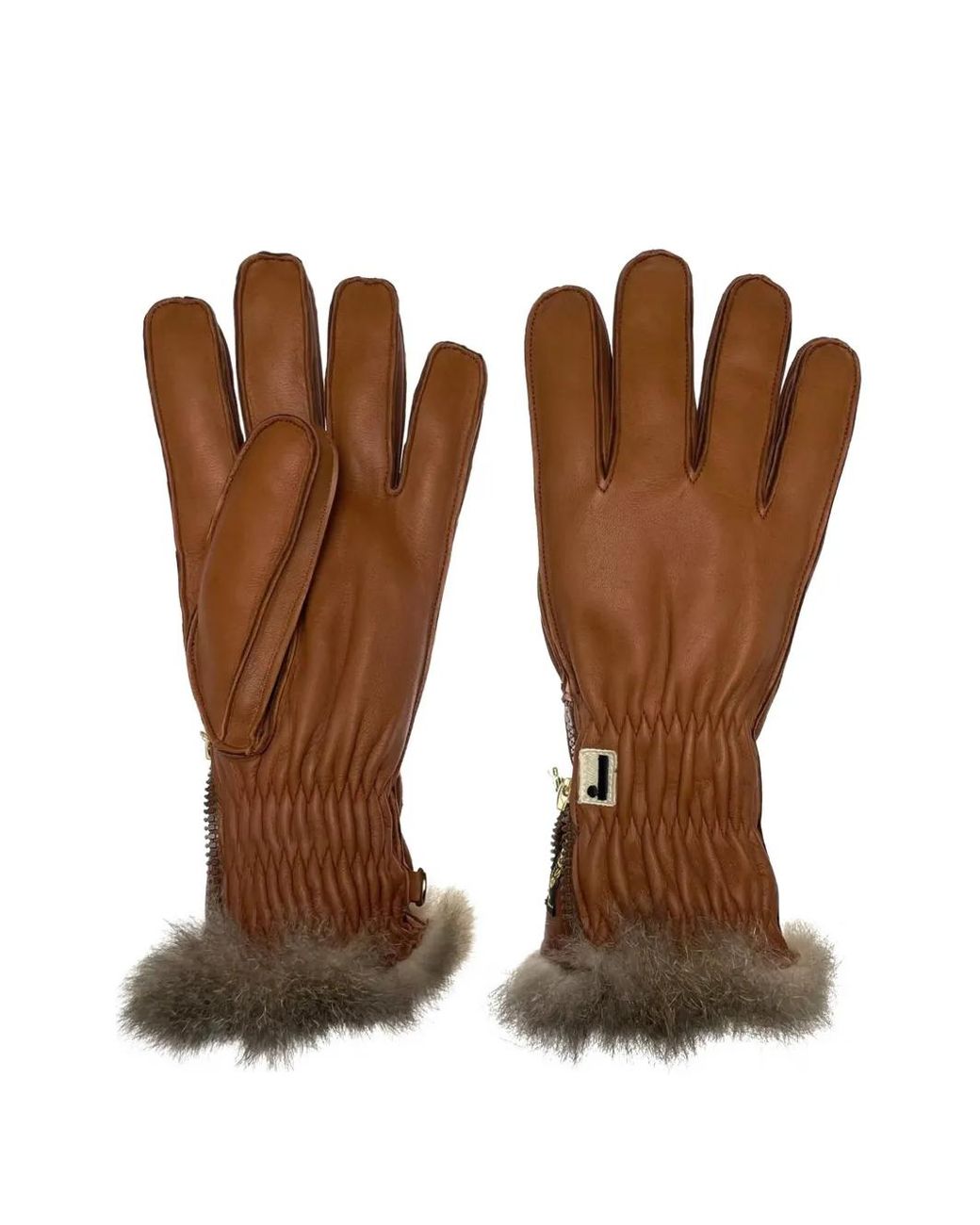 Gants En Cuir Restelli en coloris Brown