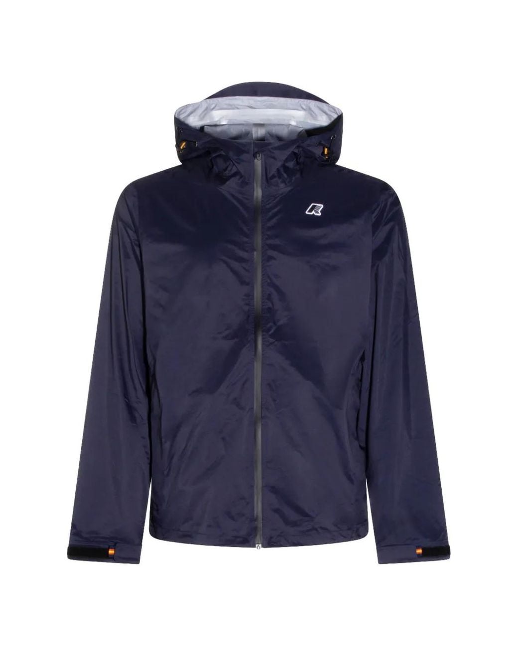 K-Way Blue Chairman Logo-Detail Hooded Jacket
