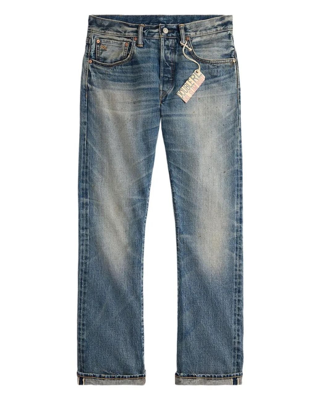 RRL Jeans Met Knoopsluiting in het Blue voor heren
