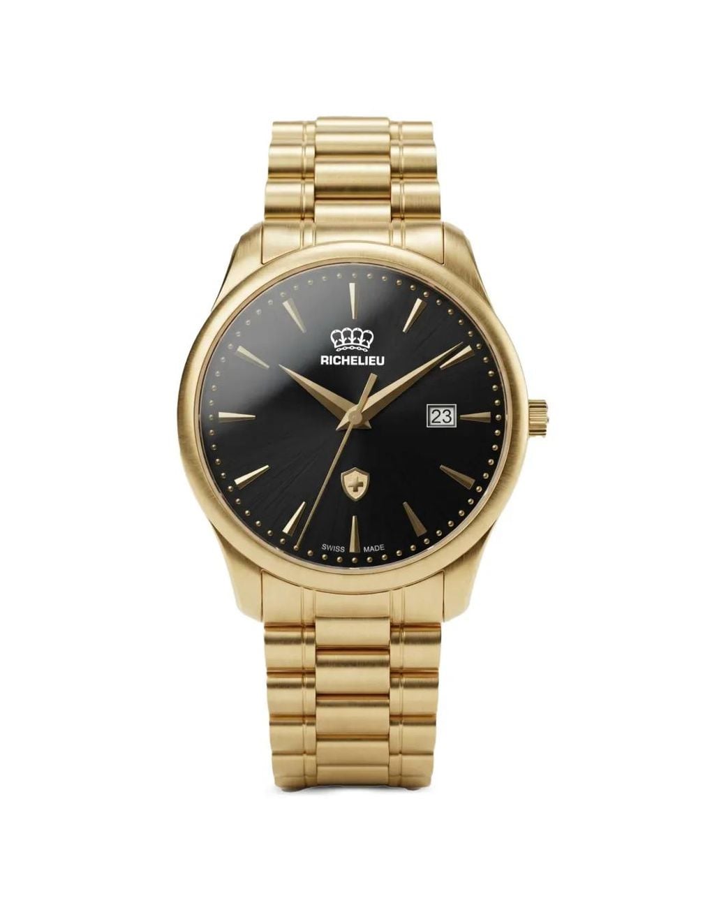 Richelieu Swiss Metallic Swiss Edition Date Lady 30Mm Watch