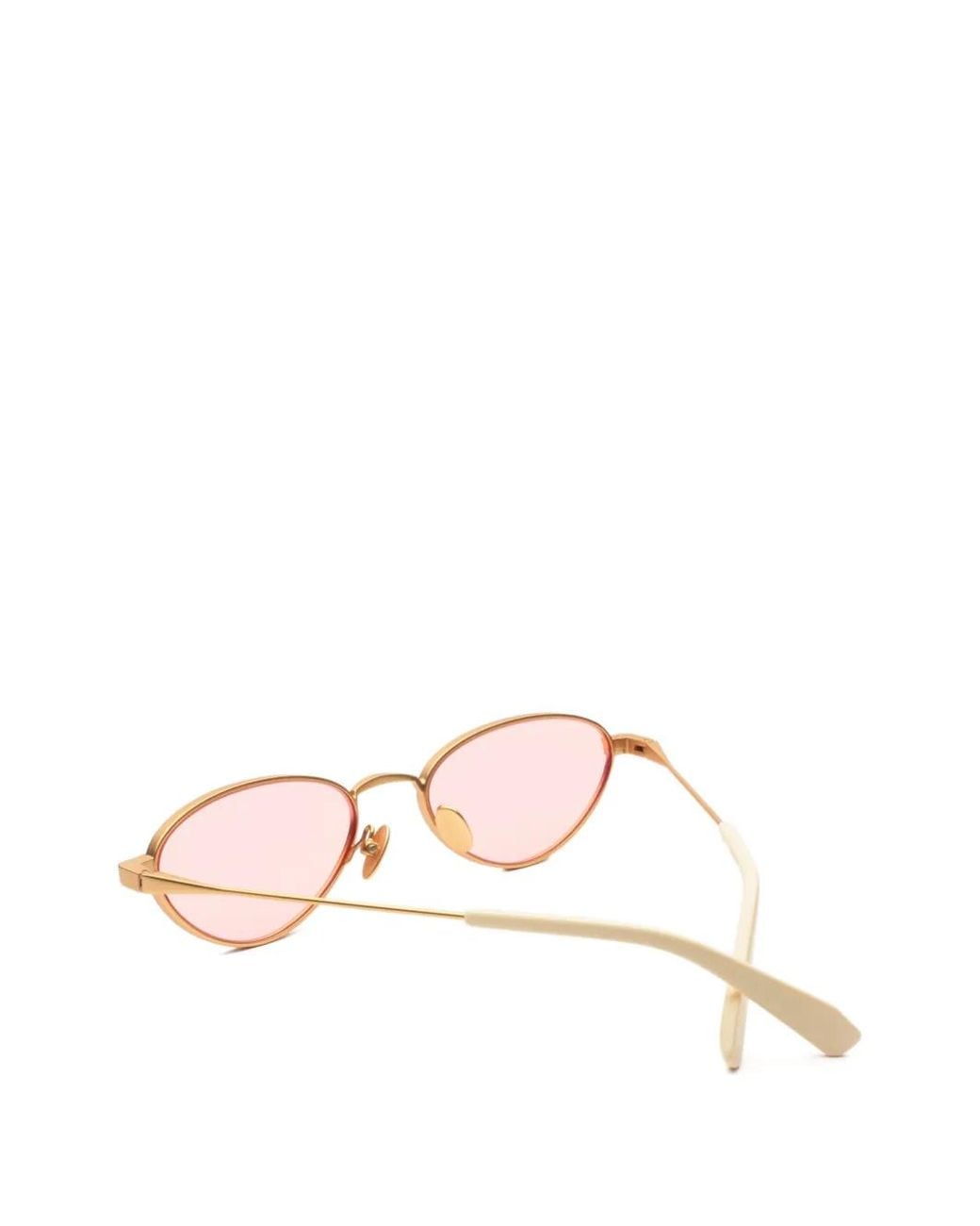 Gast Pink Alba Oval-Frame Sunglasses