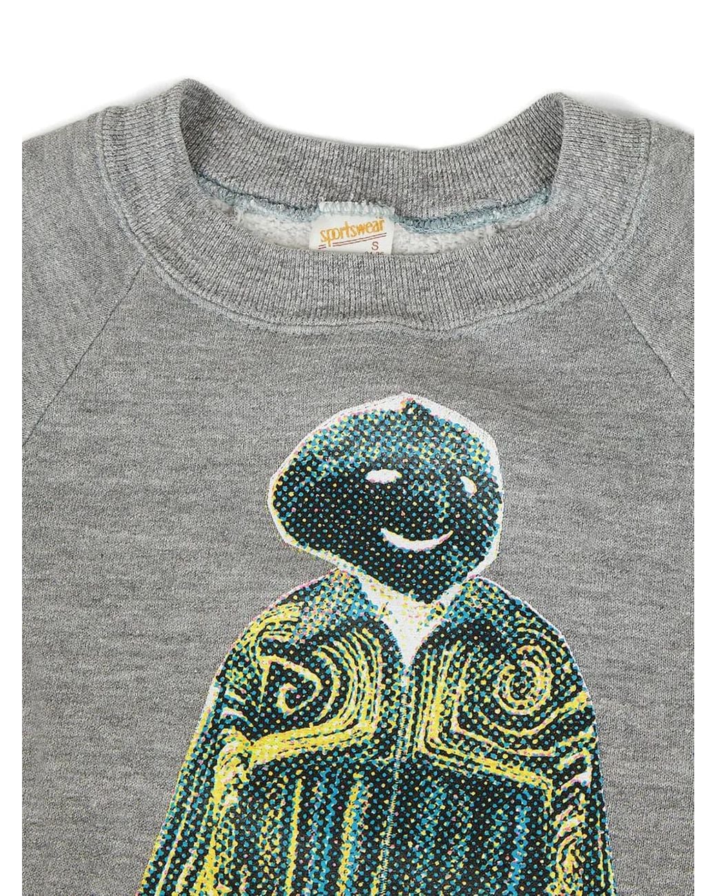 DRx FARMAxY FOR LN-CC Gray Graphic-Print Crew-Neck Sweatshirt