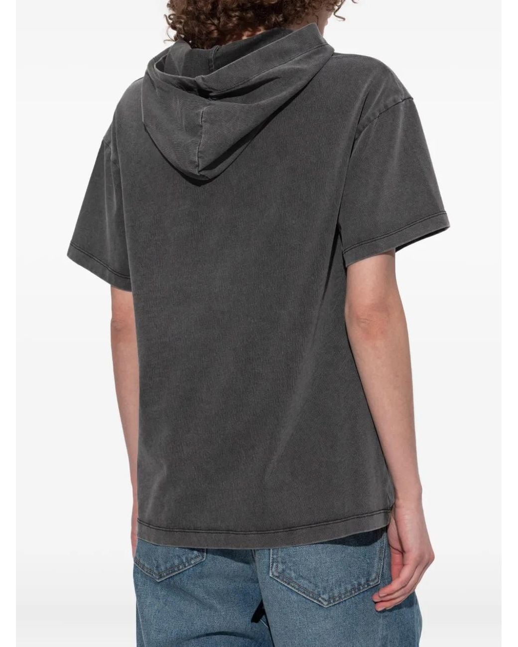 AVAVAV Black Cut-Out Hooded T-Shirt