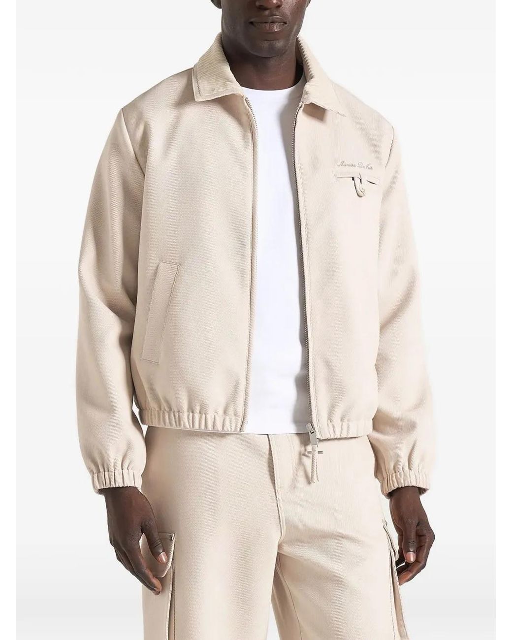 Manière De Voir Natural Kilian Twill Signature Jacket