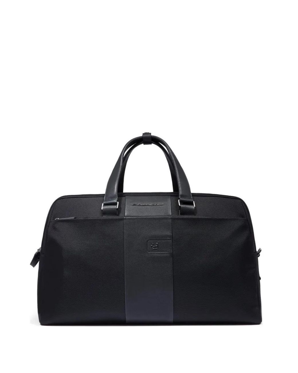 Piquadro Black Logo-Plaque Duffel Bag for men