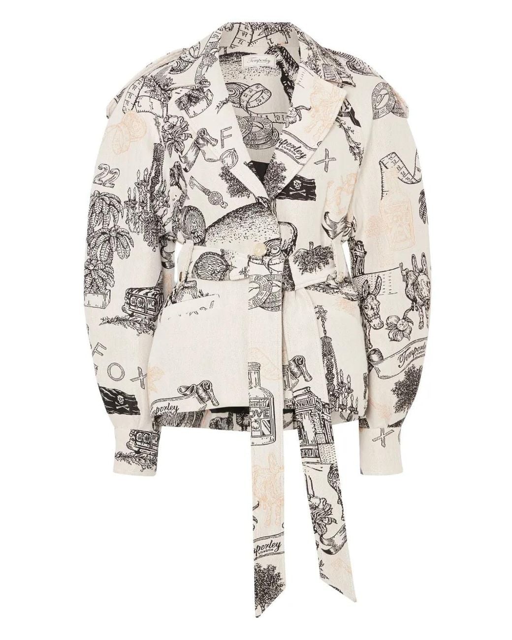 Temperley London White Belted Jacket