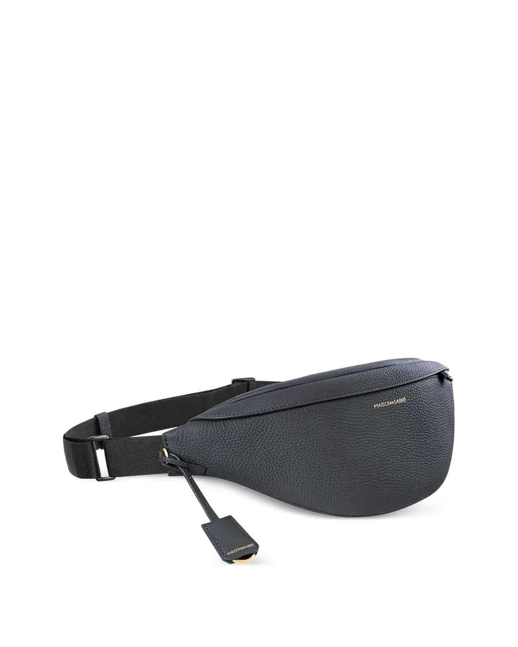 Maison De Sabre Gray The Sling Leather Belt Bag
