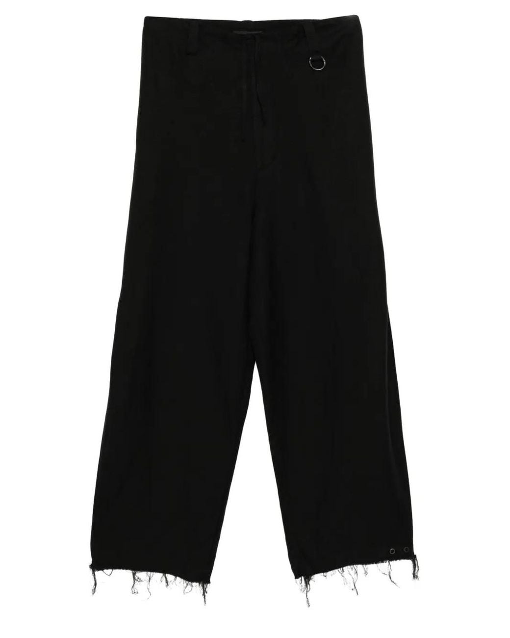 TEAM WANG design Black Draped Trousers
