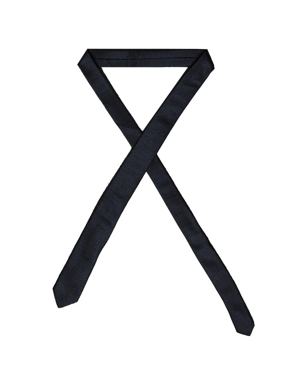 ROBERTO CLERICI Black Textured-Finish Tie for men