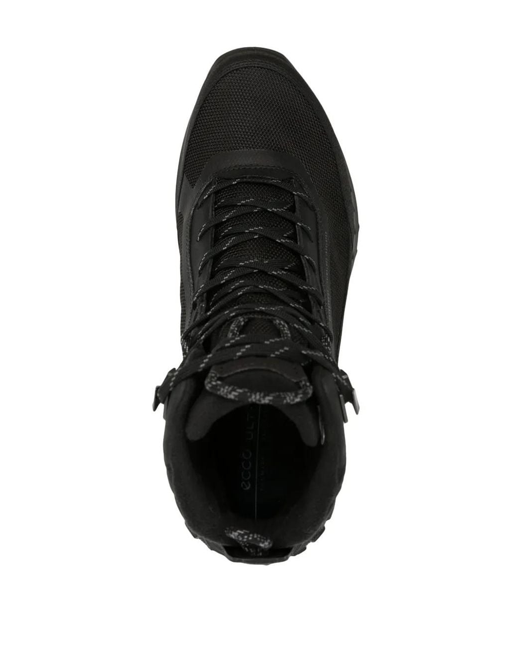 Ecco Black Ult-Trn Leather Insulated Boots for men