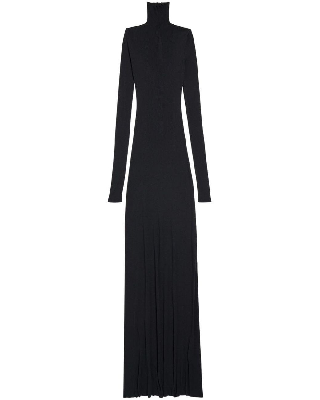 Balenciaga Maxi Jurk Met Technische Voering in het Blauw Lyst NL