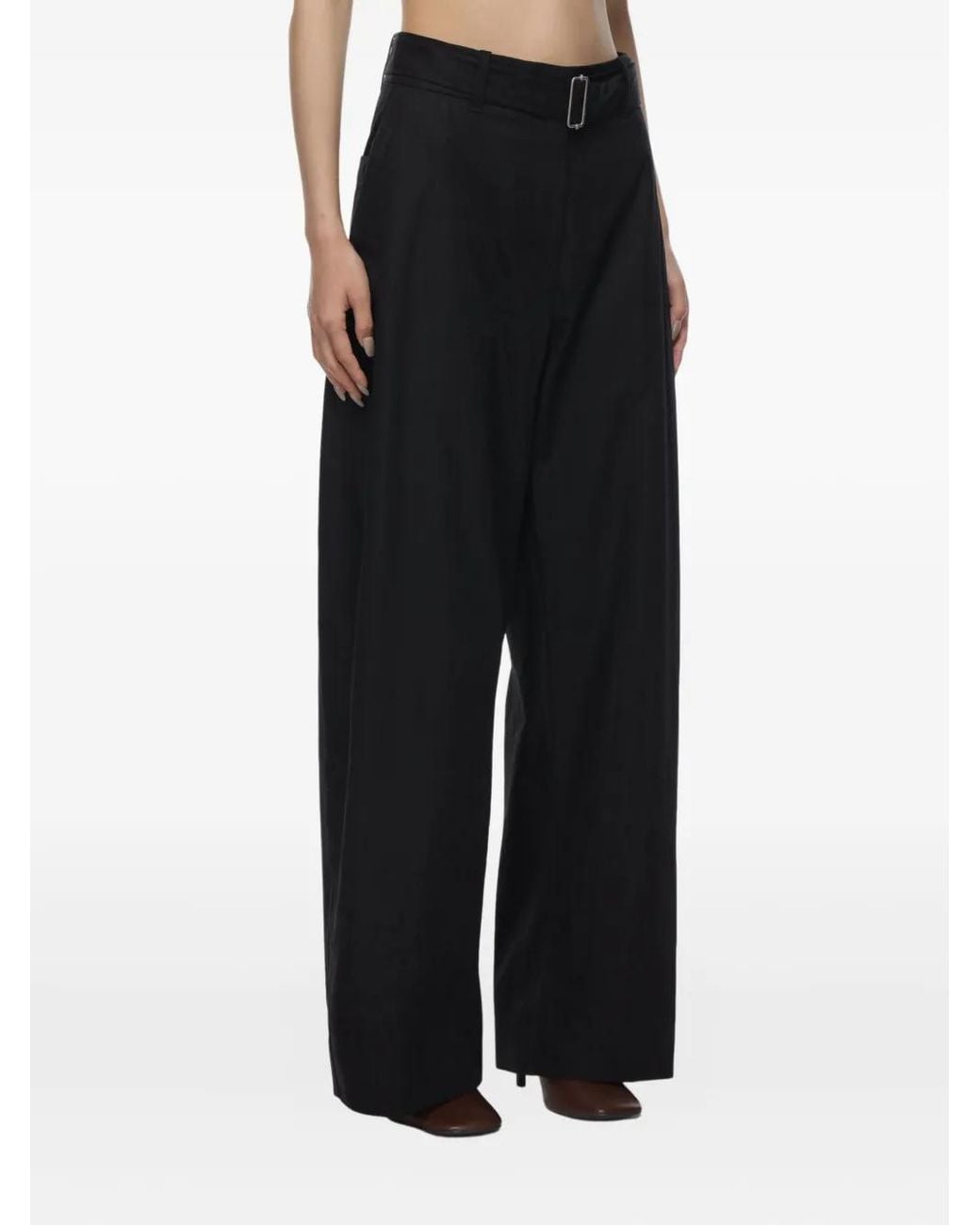 Studio Nicholson Blue Belted Trousers