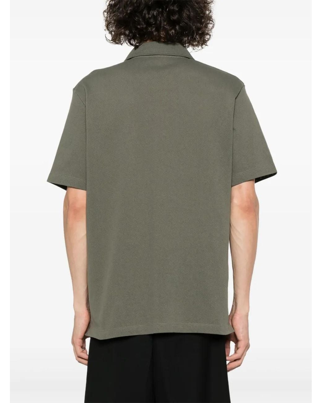 Sunspel Green Cotton Piqué-Weave Shirt for men