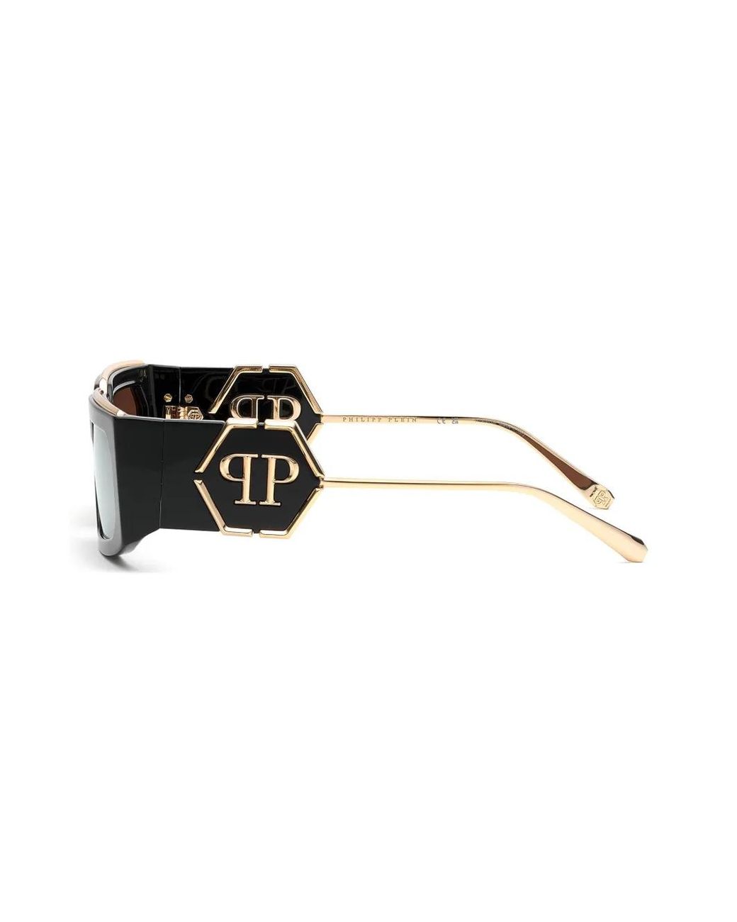 Philipp Plein Brown Rose Venus Rectangle-Frame Sunglasses