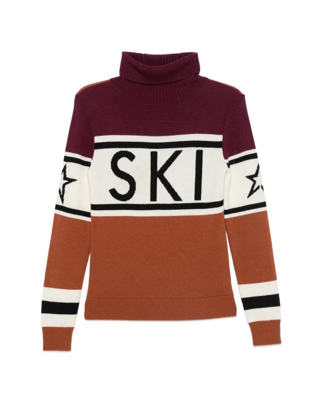 Perfect Moment Red Schild Intarsia-Knit Sweater