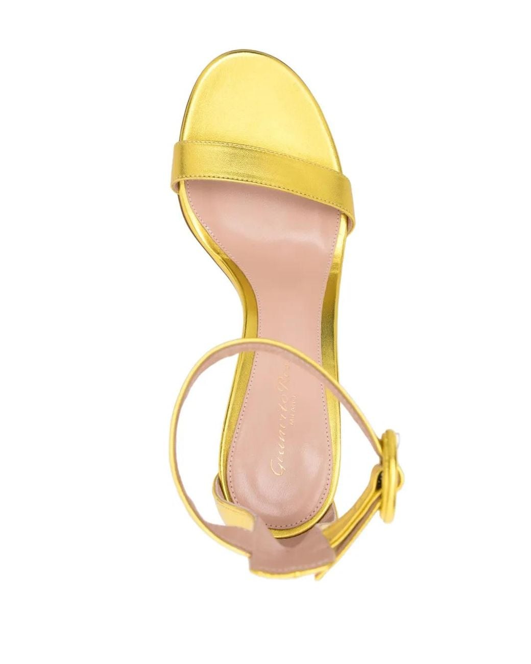 Gianvito Rossi Metallic Portofino 85 Sandals