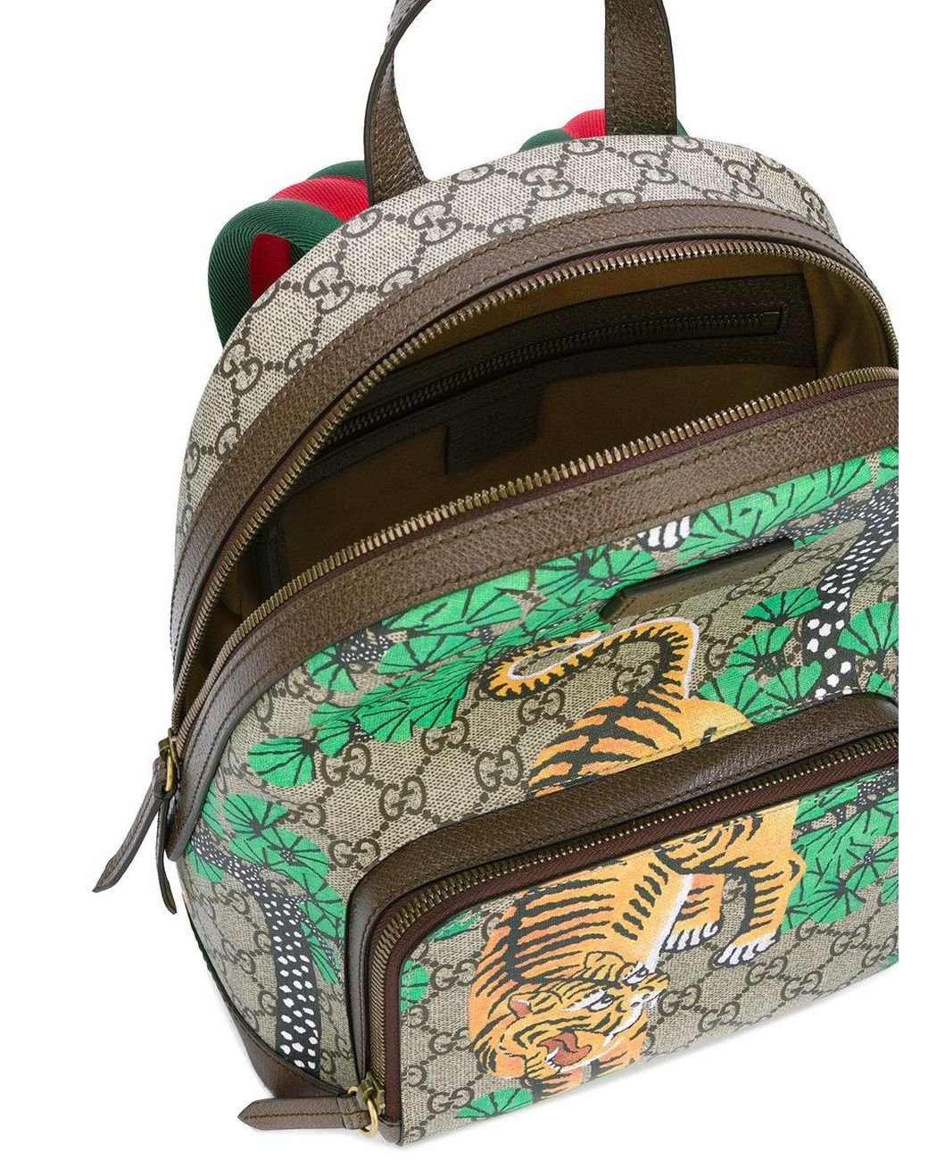 Gucci Bengal Tiger Print Backpack for