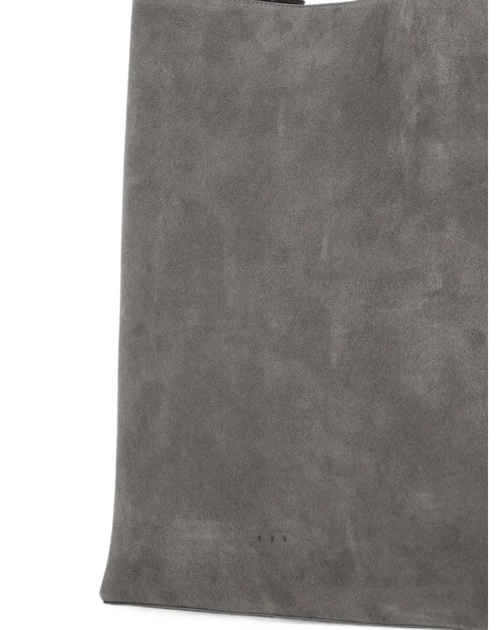 Aesther Ekme Gray Suede Shoulder Bag