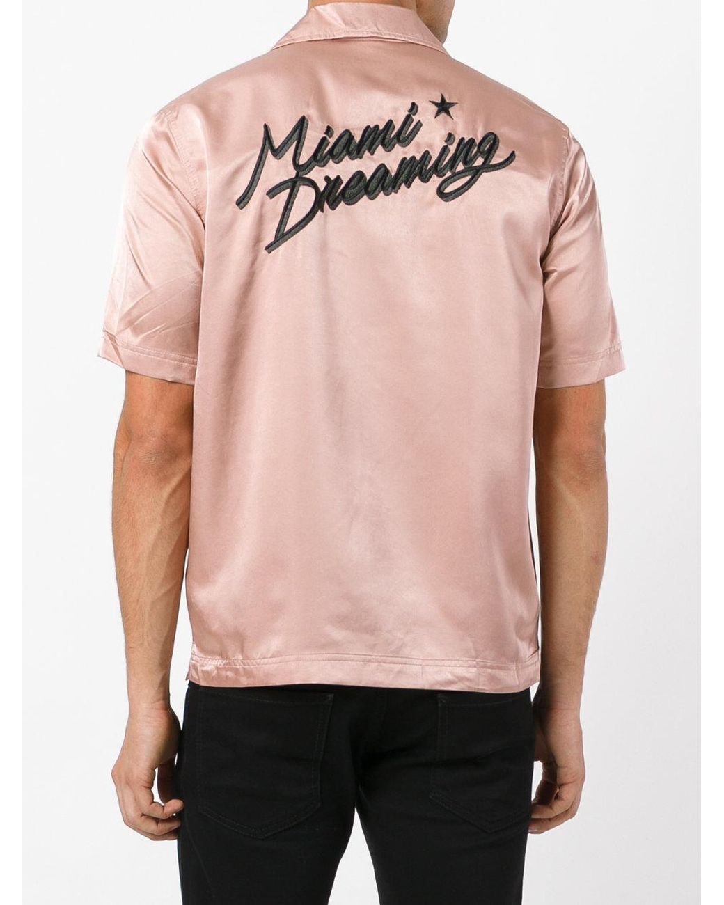 diesel pink flamingo shirt
