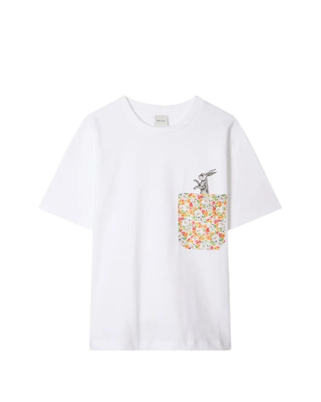 Paul Smith White Rabbit Floral Pocket T-Shirt