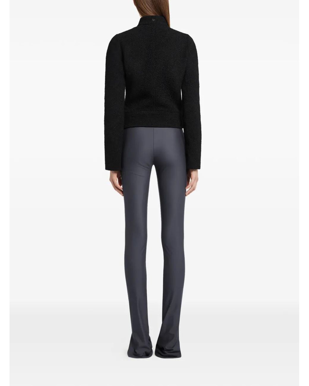 Courreges Blue Buckle Tech Jersey Pants
